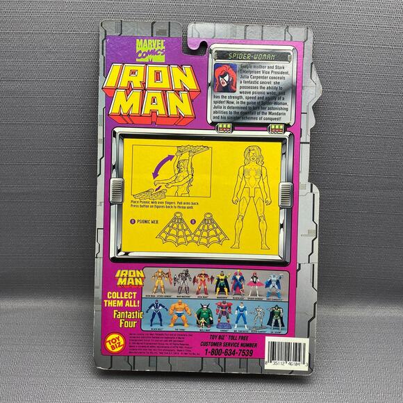 Toybiz 1994 Marvel Comics Iron Man Spider-Woman Action Figure - Picture 2 of 7